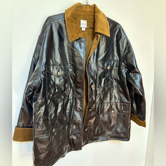 NWOT Maeve Patent Chore Jacket Size Small - Picture 8 of 15